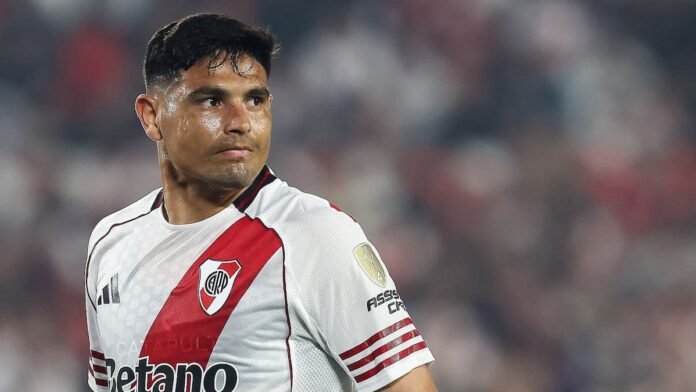 Maximilano Salas, titular en River ante Bragantino por la Sudamericana